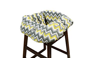 Itzy Ritzy Ritzy Sitzy Shopping Cart and HighChair Cover - Sunshine Chevron