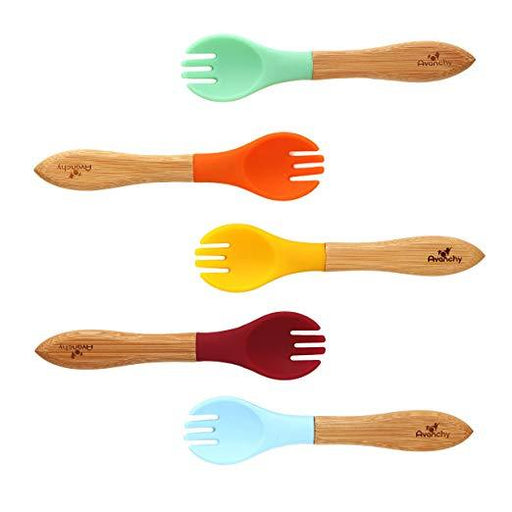 Avanchy Bamboo Silicone Fork Baby No Pink