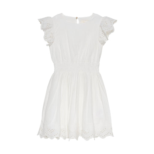 Creamie Dress Embroidery - Cloud
