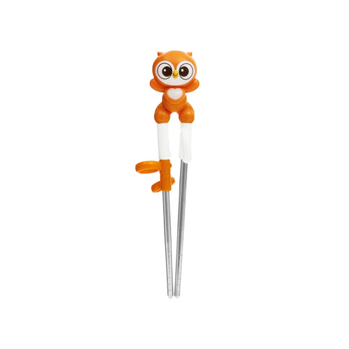 Edsion Friends Stainless Chopsticks (Right-Handed) - Owl