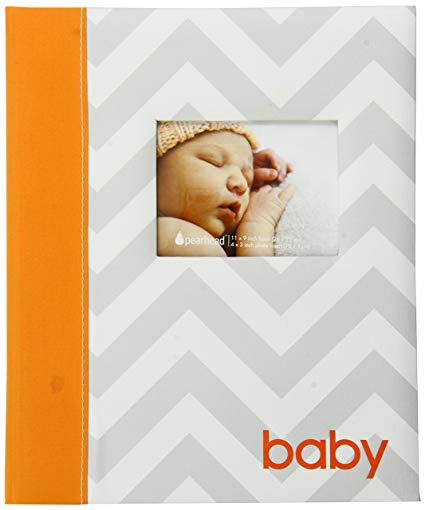 Pearhead Babybooks Chevron Orange