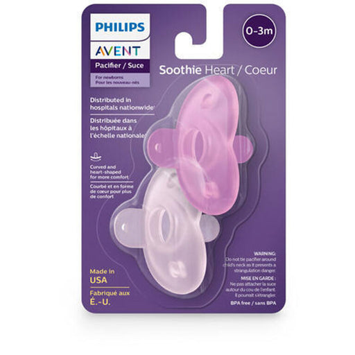 Avent Soothie Heart - Pink/Light Pink