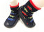 Tickle Toes Skid Proof Shoes - Navy Sole & Socks with Dinos (7886)