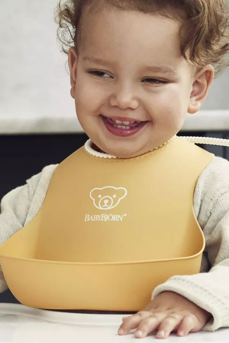 Bjorn Baby Feeding Bib Set Powder - Yellow