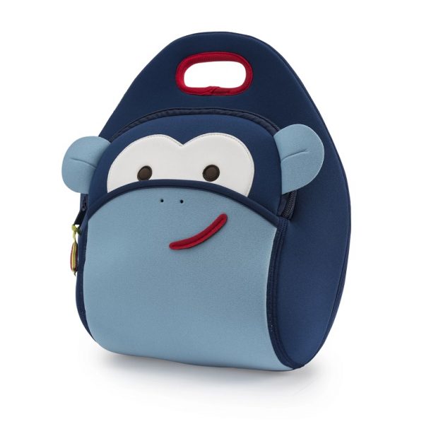 Dabbawalla Lunch Bag Blue Monkey