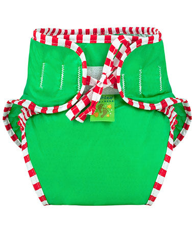 Kushies Swimsuit Diaper - Green Medium