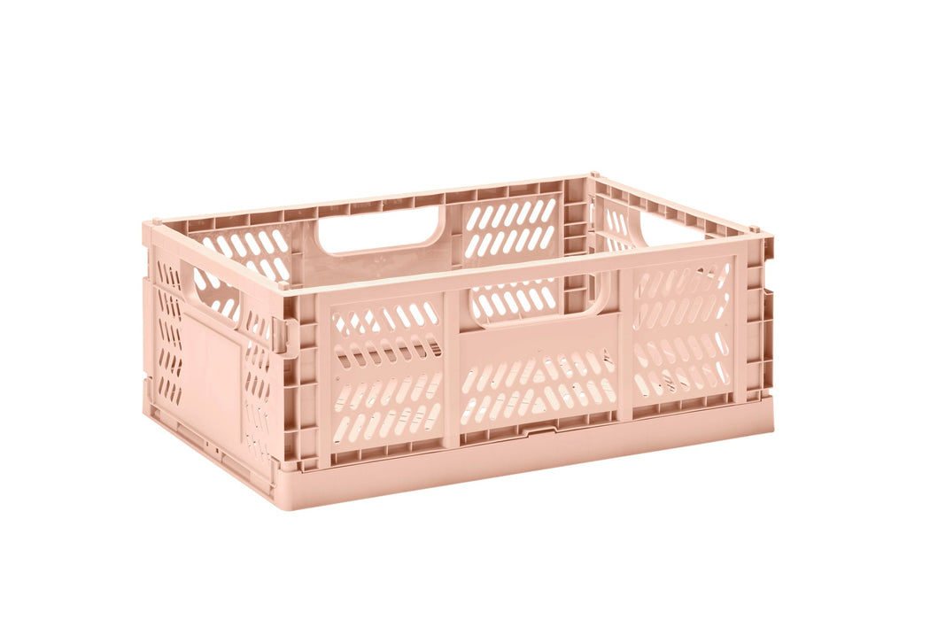 3 Sprouts Modern Folding Crate L - Clay