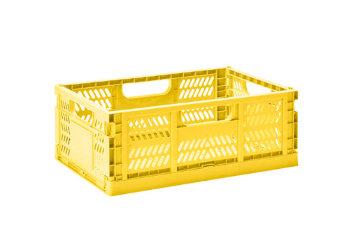 3 Sprouts Modern Folding Crate L - Yellow