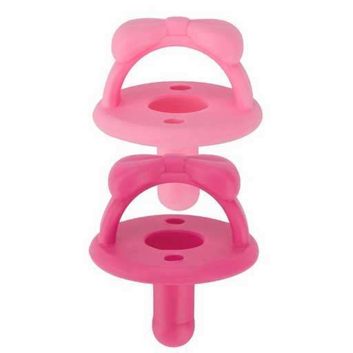 Itzy Ritzy Sweetie Soother 2pk - Cotton Candy and Watermelon Bows