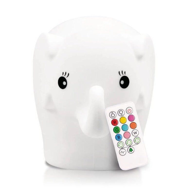 Lumipets LED Elephant Night Light with Remote Control