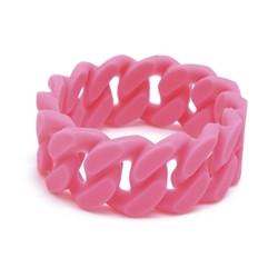 Chewbeads Stanton Link Teething Bracelet Punchy Pink — CanaBee Baby