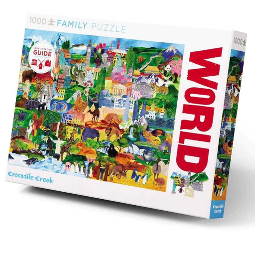 Crocodile Creek 1000-Pc Family Puzzle World