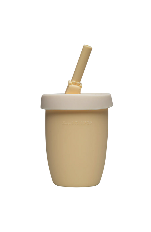 Loulou Lollipop Born To Be Wild Kids Cup with Straw - Giraffe