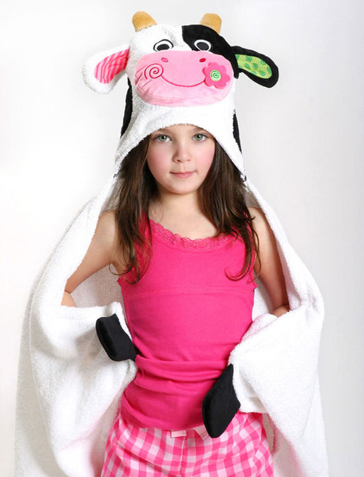 Zoocchini Toddler Hooded Towel - Casey The Cow