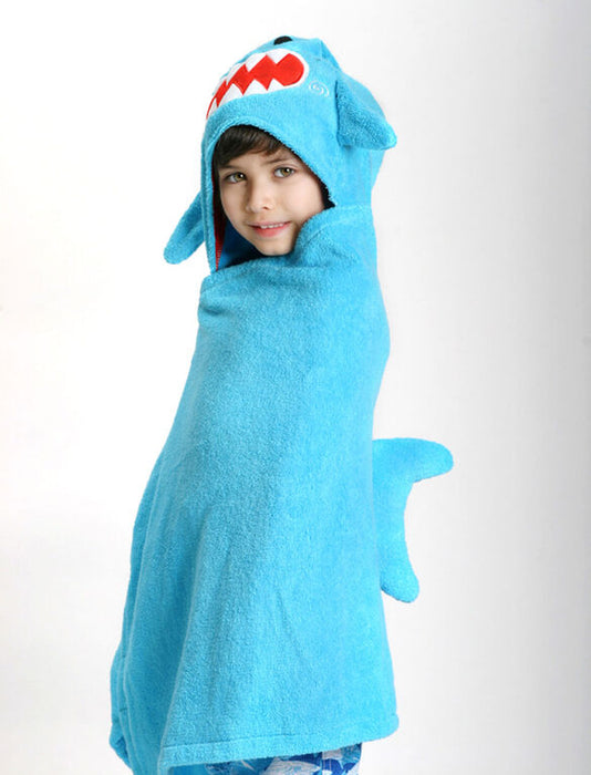 Zoocchini Toddler Hooded Towel Sherman the Shark