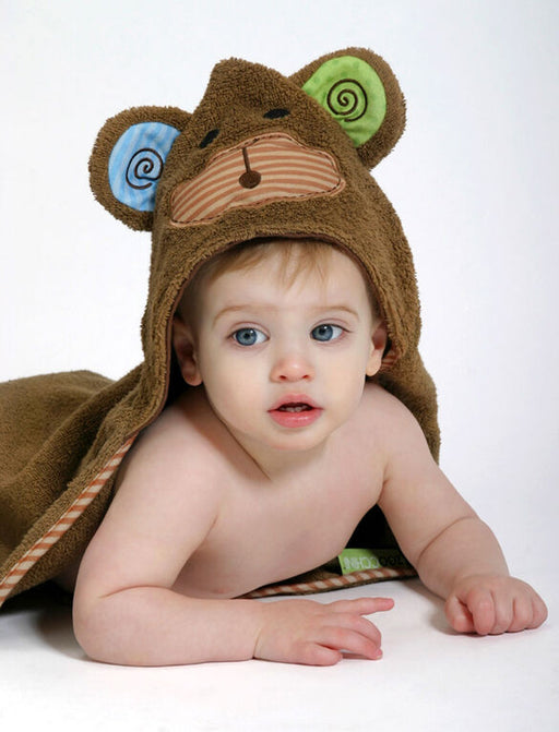 Zoocchini Baby Hooded Towel Max the Monkey