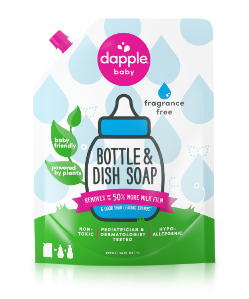 Dapple Baby Bottle& Dish Liquid Refill FF 34oz