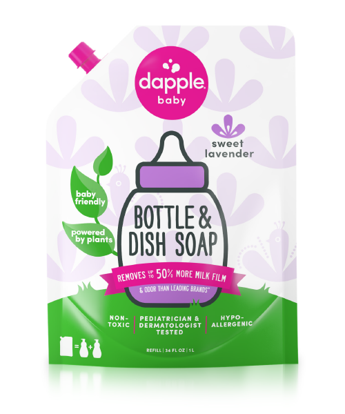 Dapple Baby Bottle & Dish Liquid Refill 34oz Lavender (80012)