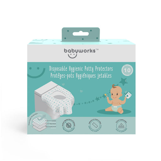 Baby Works Disposable Hygienic Potty Protectors - 10 Count