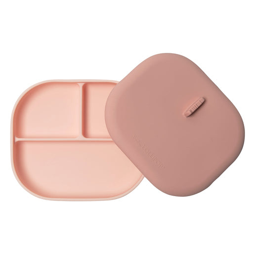 Loulou Lollipop Divided Plate With Lid - Blush Pink