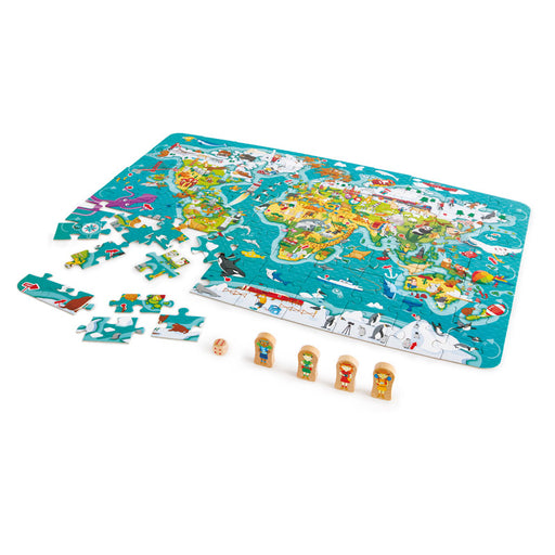 Hape 2in1 World Tour Puzzle&Game E1626