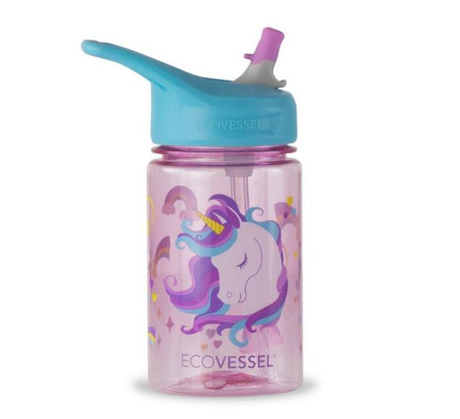 EcoVessel Splash Kids Tritan Water Bottle 12oz - Unicorn
