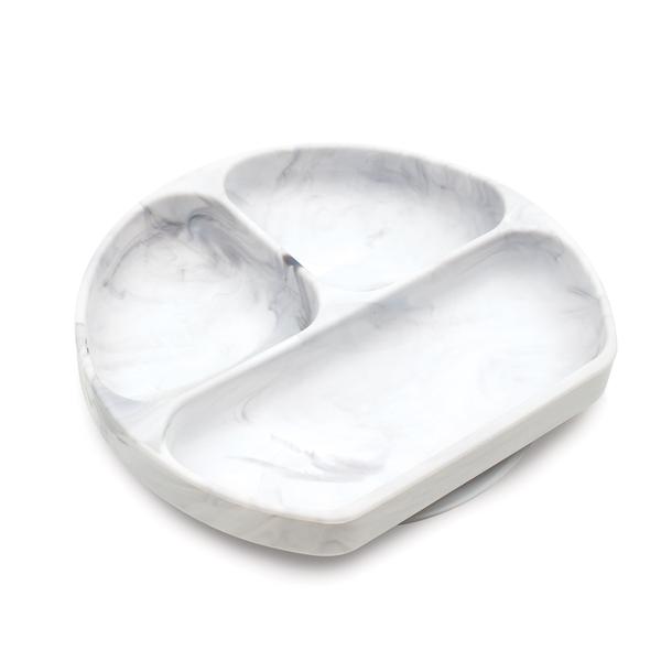 Bumkins Silicone Grip Dish - Marble BK490
