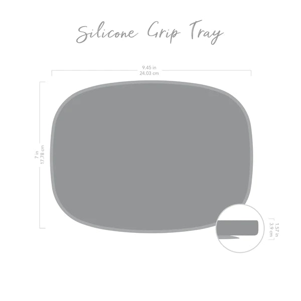 Bumkins Silicone Grip Tray - Gray