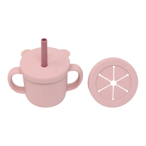 Glitter & Spice Cup Snack Set - Dusty Rose