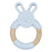 Glitter&Spice Wooden Teether Bunny Gray
