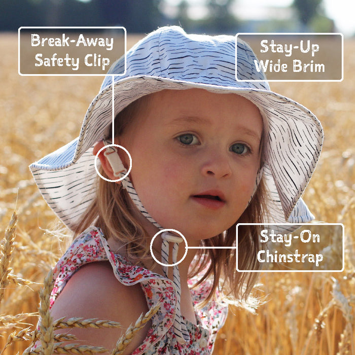 Kids’ Gro-With-Me® Cotton Floppy Hat | Strawberry