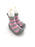 Kids on the Go Skid Proof Shoes - Pink & Grey Stripes (7677)