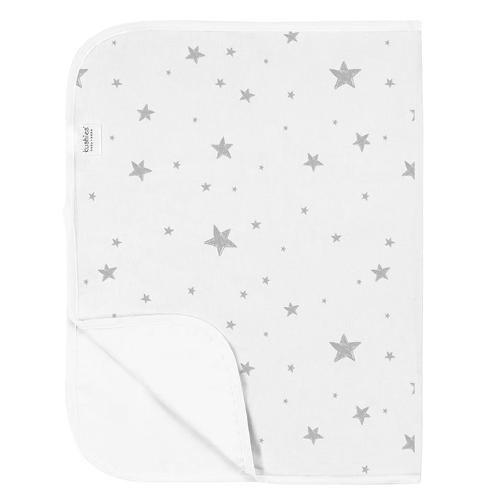 Kushies Deluxe Change Pad Grey Scribble Stars P210-607