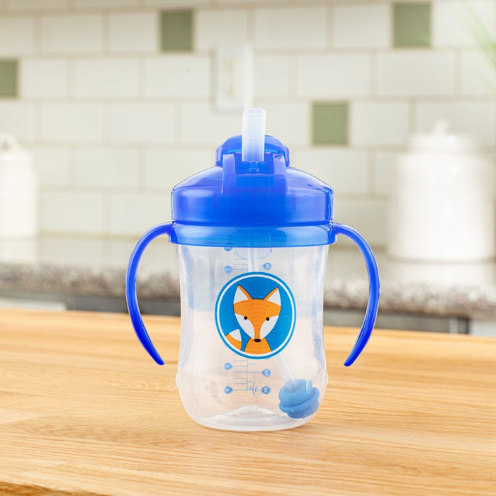 Dr Brown's Baby's First Straw Cup Blue Fox 9oz TC91032-CA