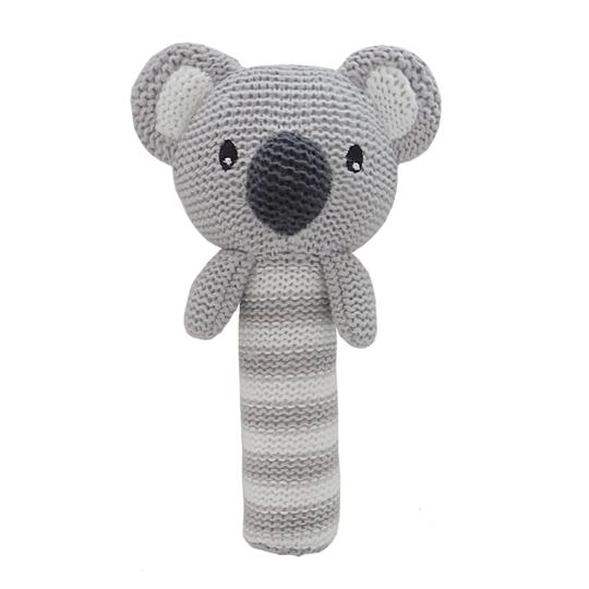 Living Textiles Huggable Knit Rattle - Koala (223179)
