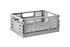 3 Sprouts Modern Folding Crate M - Light Gray