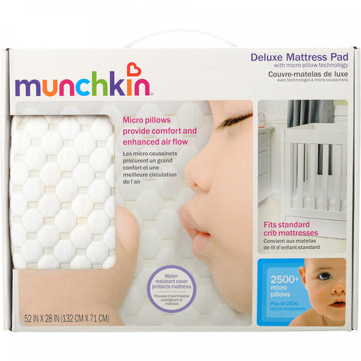 Munchkin Deluxe Mattress Pad Micro pillow - White 28023