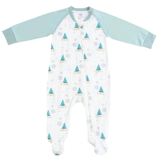 Nest Designs Bamboo Jersey One-Piece Zip Footed Sleeper - The Happy Hermit