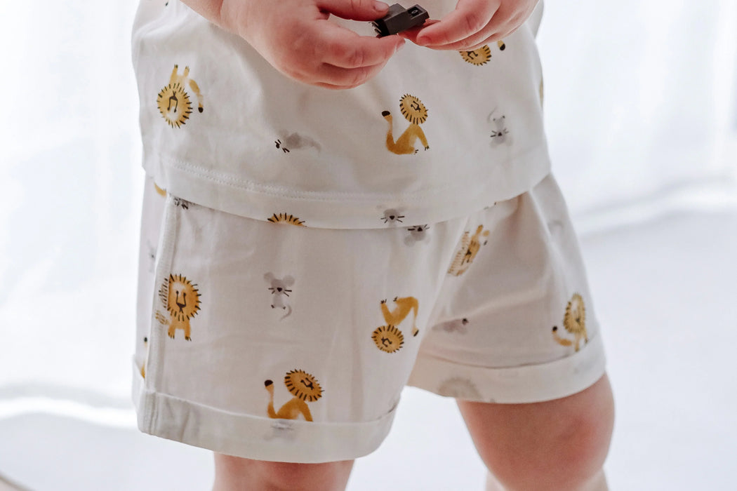 Nest Designs Bamboo Jersey Shorts - The Lion and The Mouse
