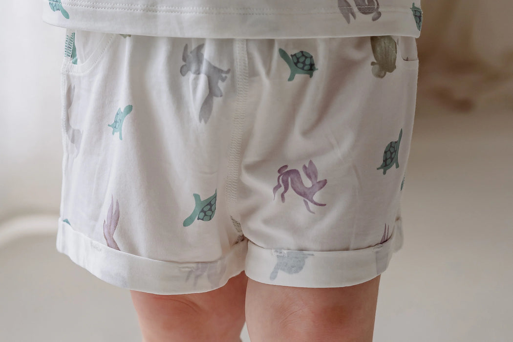 Nest Designs Bamboo Jersey Shorts - The Tortoise & The Hare