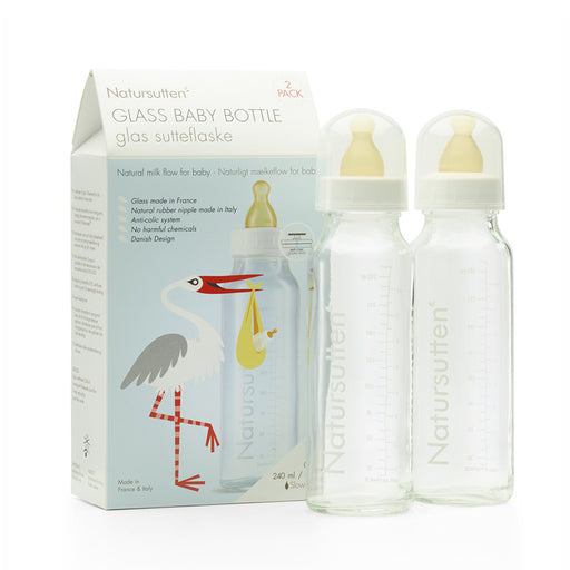 Natursutten Glass Baby Bottle 240ml 2pk - CanaBee Baby