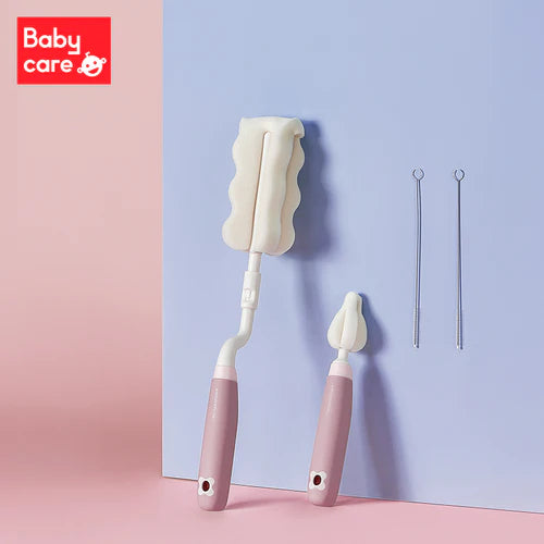 Babycare Nursing Bottle Brush Set (Sponge) - Red