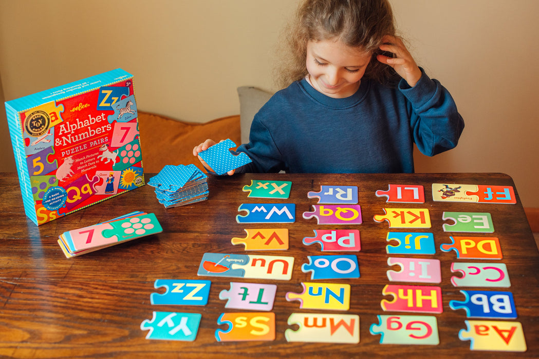 eeBoo Alphabet & Numbers Puzzle Pairs PPALP3