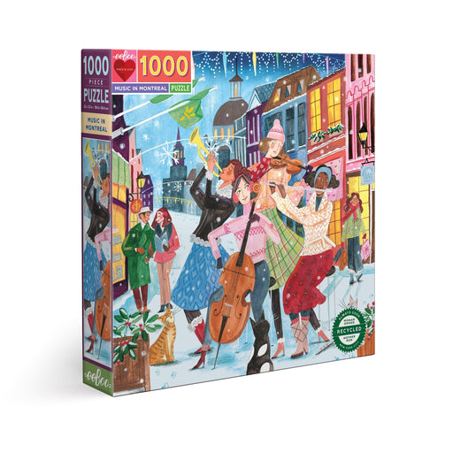 eeBoo Music in Montreal 1000 Pc Puzzle PZTMTL