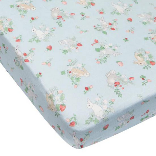 Loulou Lollipop Fitted Crib Sheet - Some Bunny Loves You