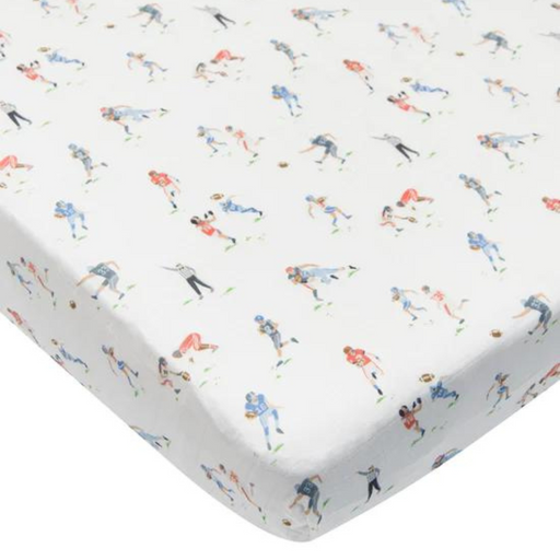 Loulou Lollipop Fitted Crib Sheet - Football