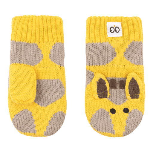 Zoocchini Baby/Toddler Knit Mittens - Jaime the Giraffe