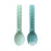 Itzy Ritzy Sweetie Silicone Baby Spoon Fork Set - Mint