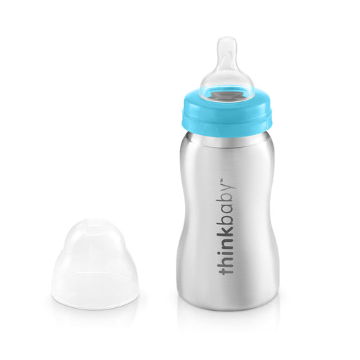 Thinkbaby Stainless Steel Baby Bottle 9oz - Blue
