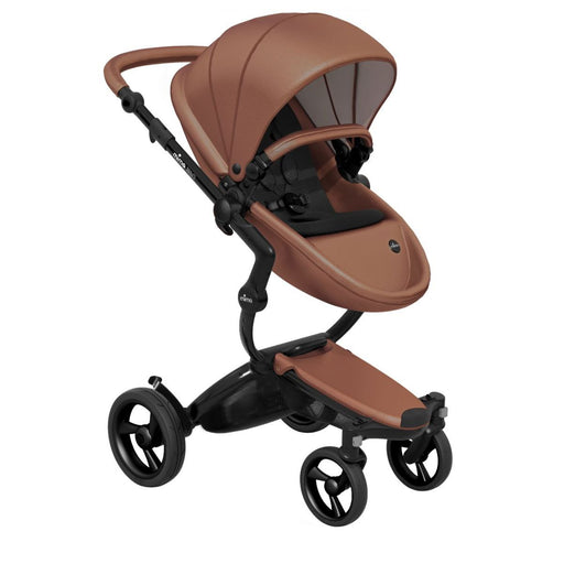 Mima Xari Stroller Black Chassis with Camel Seat - Black Starter Pack